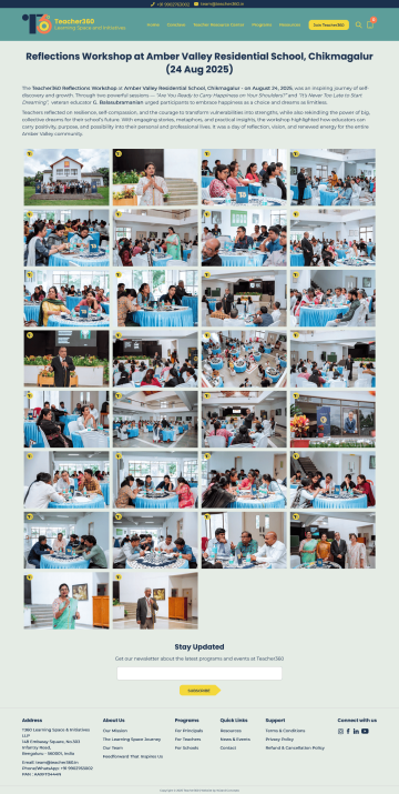 Individual Event - Teacher360 Learning Spaces 