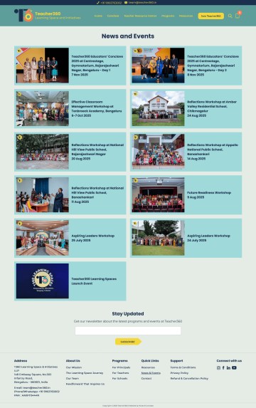 News and Events - Teacher360 Learning Spaces